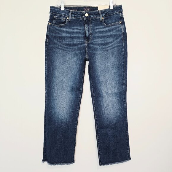 NWT NYDJ Marilyn Straight Ankle Jeans Size 12 Blue - Picture 1 of 8